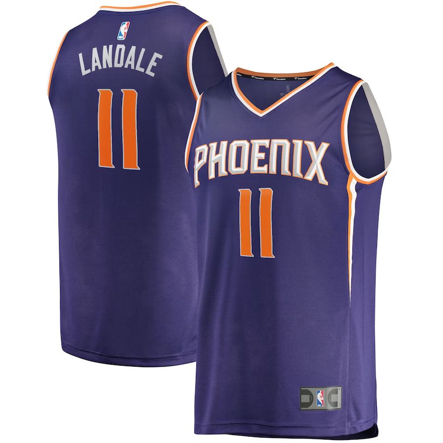 Men Phoenix Suns #11 Jock Landale Fanatics Branded Purple 2022-23 Fast Break Replica Player NBA Jersey->phoenix suns->NBA Jersey
